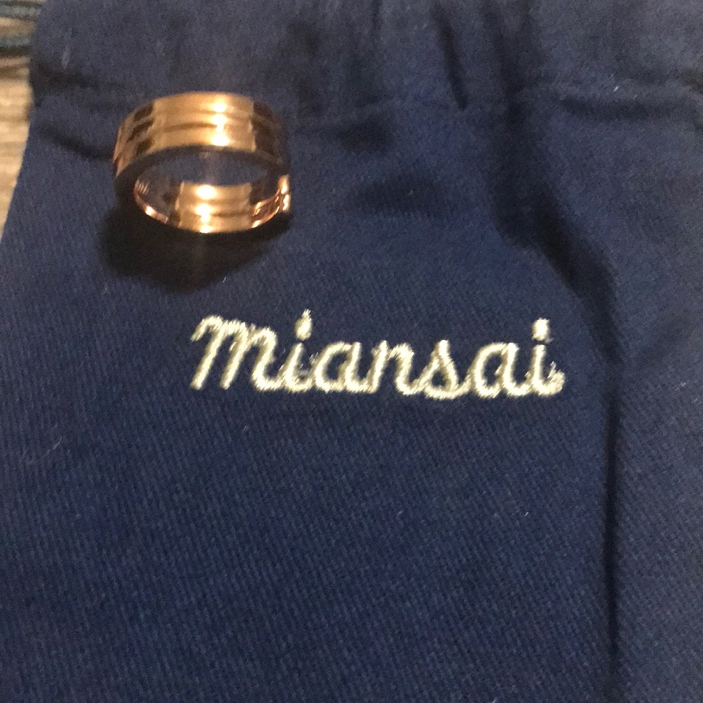 NWOT Miansai Layered ring in rose tone.